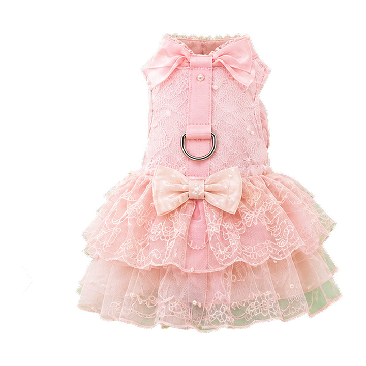 Lace Yarn Harness Dress