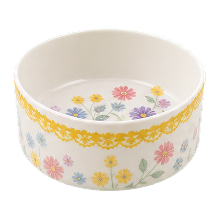Summer Flower Ceramic Bowl