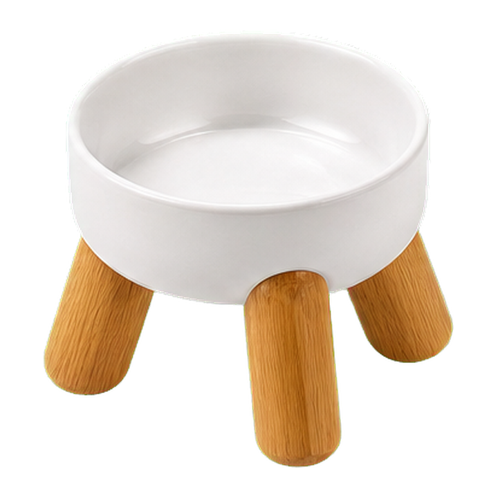 White Elevated Bowl
